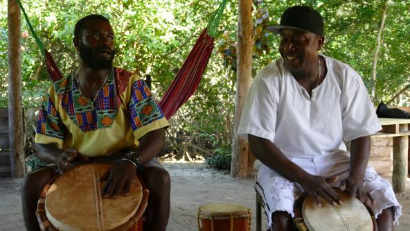 Garifuna Kultur Trommeln Belize Tanz Mittelamerika Lateinamerika