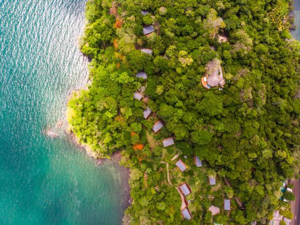 Isla Chiquita - Impression aus der Luft