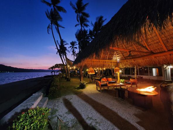 Isla Chiquita - Abendstimmung am Restaurant