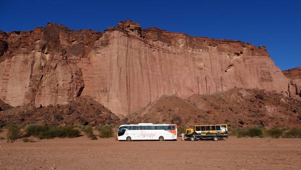 Talampaya Nationalpark Bustour Argentinien Südamerika