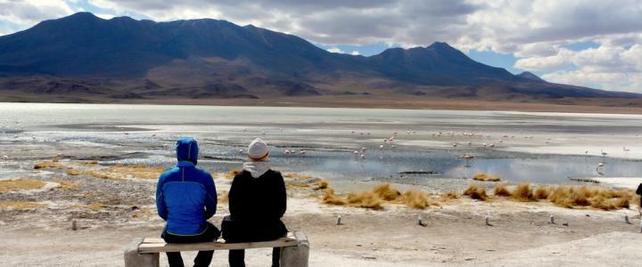 Altiplano Bolivien Lagune Hochland Anden Südamerika