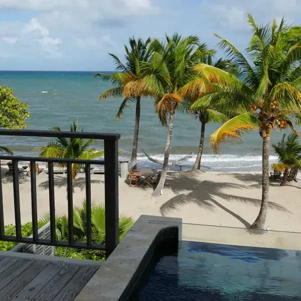 Unterkünfte Belize Itzaana Mittelamerika Palmen Strand